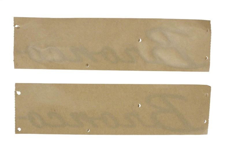 Ford Racing 21-23 Bronco Script Kotflügelabzeichen - Silber