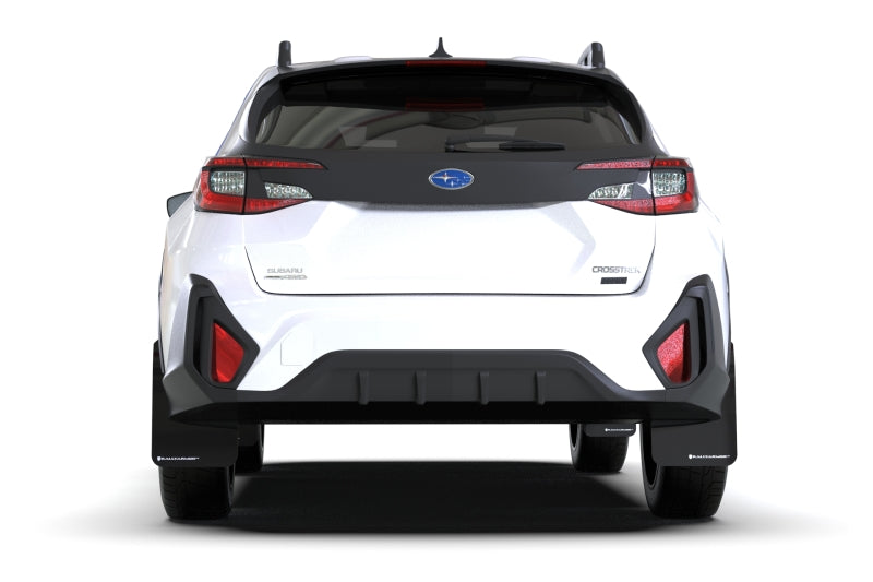 Rally Armor 24–25 Subaru Crosstrek, roter UR-Schmutzfänger, weißes Logo