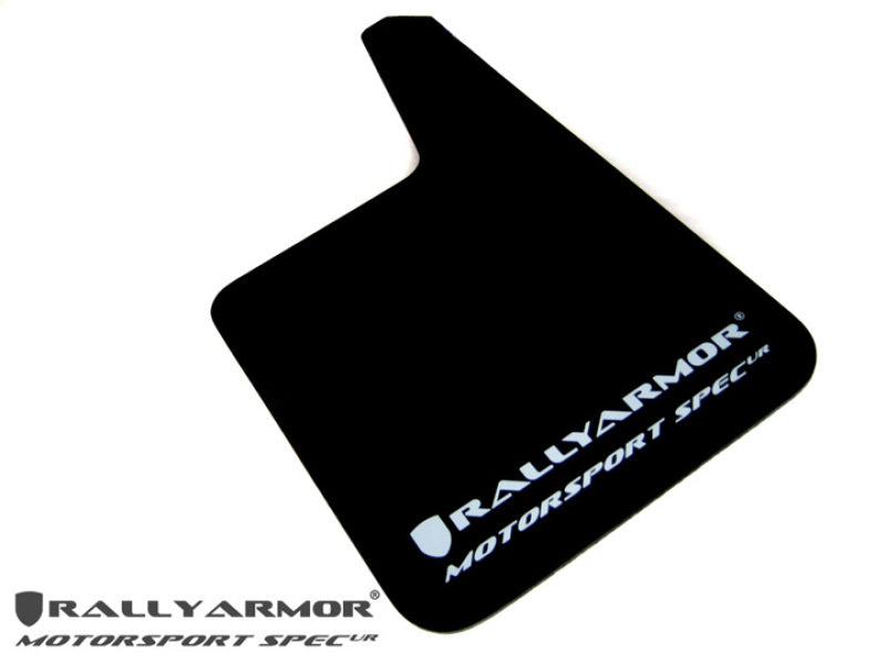 Rally Armor Universal Fit (keine Hardware) Motorsport Spec Roter UR-Schmutzfänger mit weißem Logo
