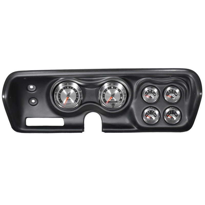 Autometer American Muscle Messgeräte-Kit, 6-teilig, Bbody/Chrgr/Rdrunr/Sat 71–74, Drehzahl/Mph/Kraftstoff/Öldruck/Wtmp/Volt