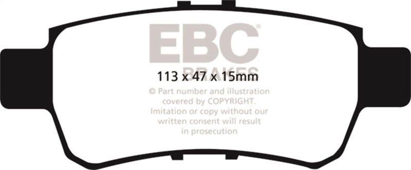 EBC 05-10 Honda Odyssey 3.5 Yellowstuff Bremsbeläge hinten