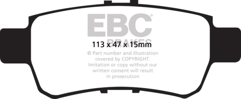 EBC 05-10 Honda Odyssey 3.5 Yellowstuff Bremsbeläge hinten
