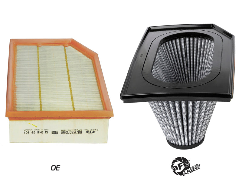 aFe Magnum FLOW PRO DRY S Umkehrluftfilter 18-19 Jeep Wrangler (JL) I4-2.0L(t)