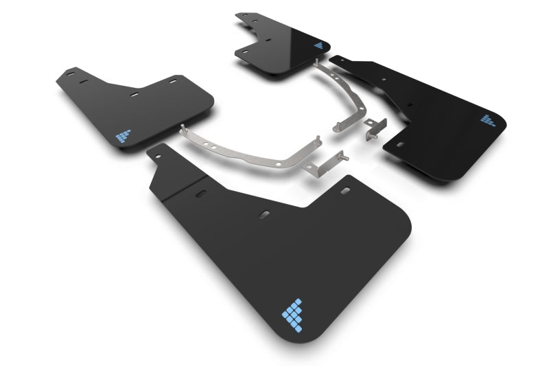 Rally Armor 22–24 Hyundai Ioniq 5 Schwarz UR Schmutzfänger Hellblau Batterie Logo