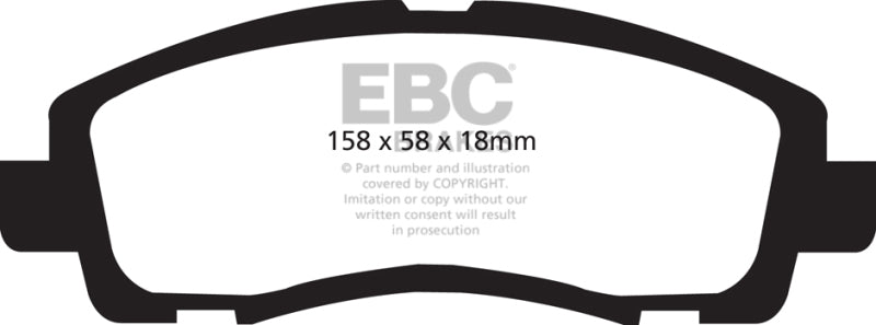 EBC 05-14 Honda Ridgeline 3.5 Greenstuff Bremsbeläge vorne