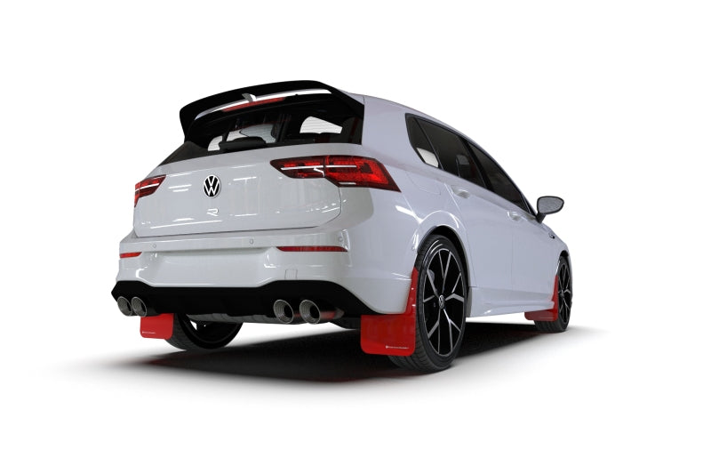 Rally Armor 22-25 VW MK8 Golf GTI/R Schwarzer UR-Schmutzfänger mit weißem Logo