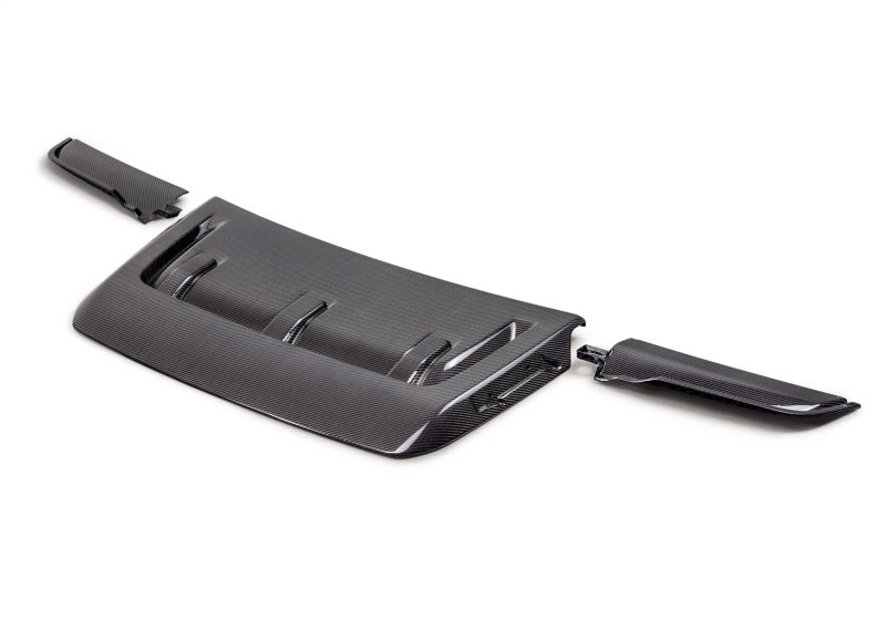 Ford Racing 21-24 Ford F150 Raptor Carbonfaser-Motorhaubenentlüftung - Glänzend