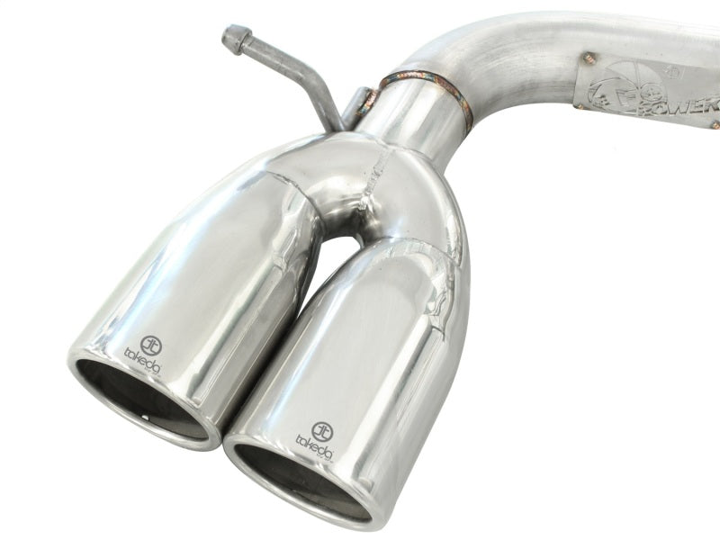 aFe Takeda Auspuff Axle-Back 08-14 Scion xB L4 2,4L 304SS Polierter Doppelrohrauspuff