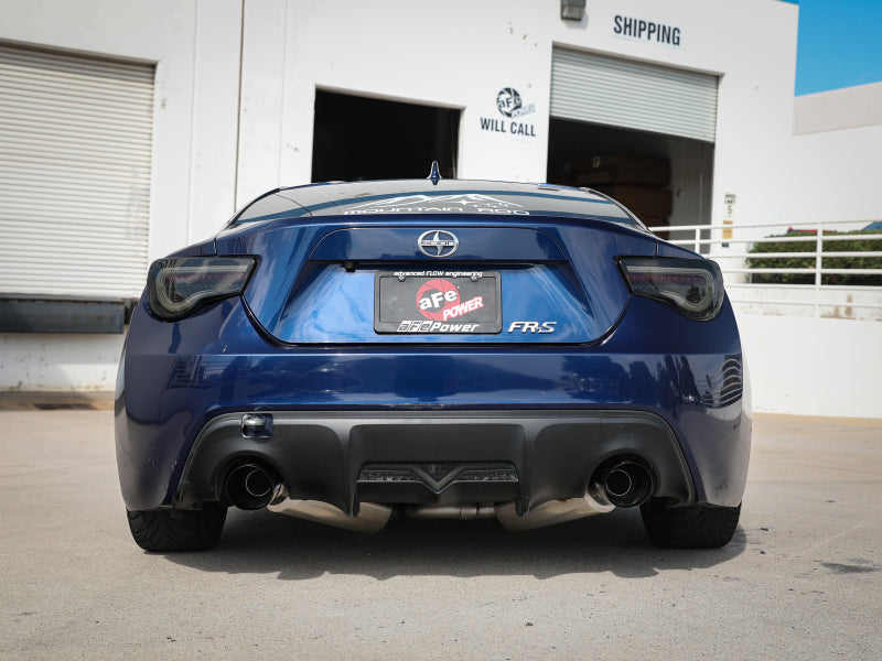 aFe Takeda Auspuff Axle-Back 13-15 Scion FRS / Subaru BRZ 304SS Schwarzer Doppelrohrauspuff