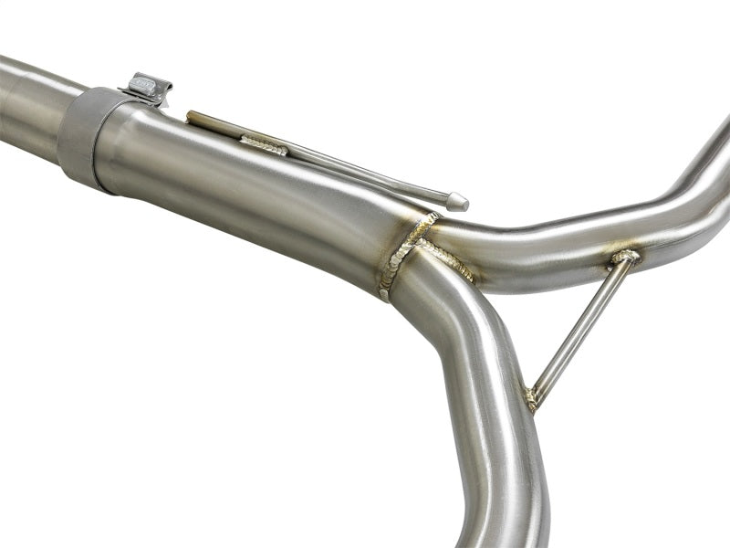 aFe Takeda Auspuff 304SS Dual Cat-Back mit schwarzen Spitzen 13-17 Honda Accord LX/EX/EX-L Limousine L4 2,4 l