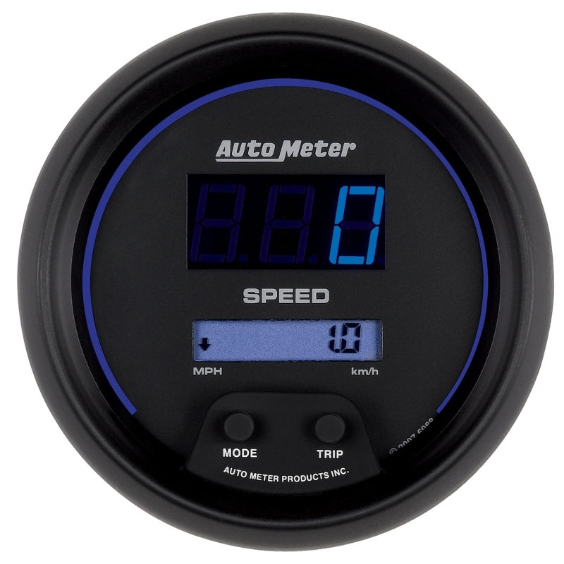 Autometer Cobalt Digital 85,7 mm Schwarz Elektrischer programmierbarer Tachometer