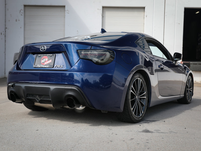 aFe Takeda Auspuff Axle-Back 13-15 Scion FRS / Subaru BRZ 304SS Schwarzer Doppelrohrauspuff