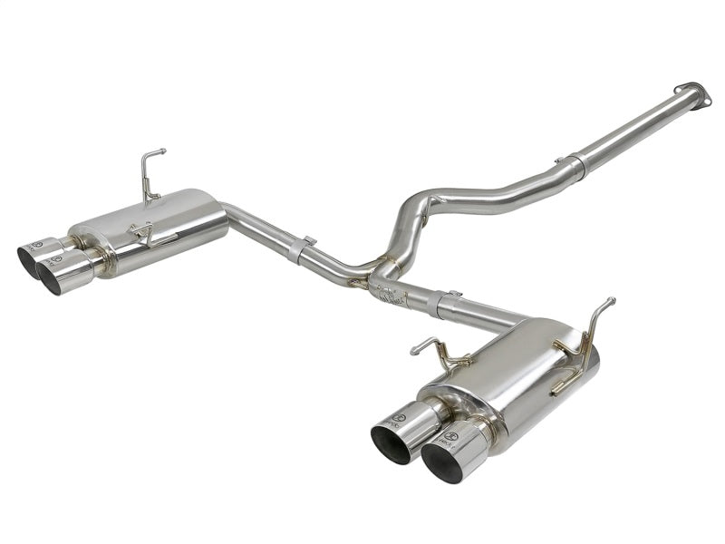 aFe Takeda 3 Zoll SS Auspuff Cat-Back 15–16 Subaru WRX/STI 2,0 l/2,5 l polierte Spitzen