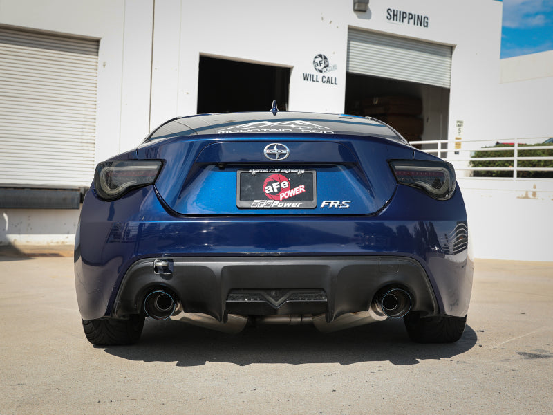 aFe Takeda Auspuff Axle-Back 13-15 Scion FRS / Subaru BRZ 304SS Blue Flame Doppelendrohr-Auspuff