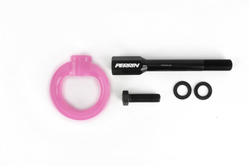 PERRIN 02–07 Subaru WRX/STI Abschlepphaken-Set (vorne) – Hyper Pink