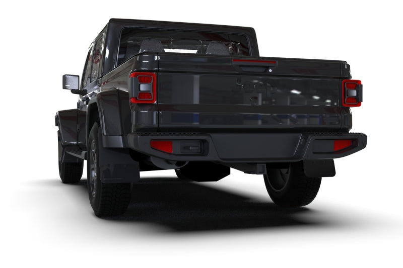 Rally Armor 19-24 Jeep JT Gladiator (Mojave/Rubicon) Schwarzer Schmutzfänger mit grauem Logo