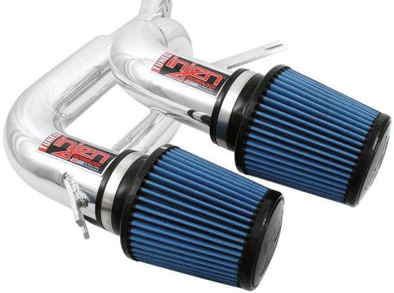 Injen 08–09 535i E60 3,0 l L6 Doppelansaugung und AMSOIL-Filter, polierte Short Ram-Ansaugung