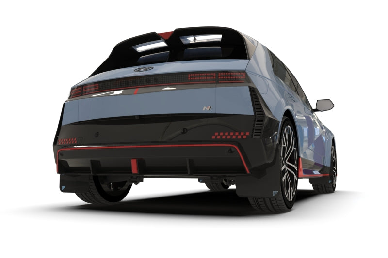 Rally Armor 2025 Hyundai Ioniq 5 N Schwarz UR Schmutzfänger Hellblau Batterie Logo