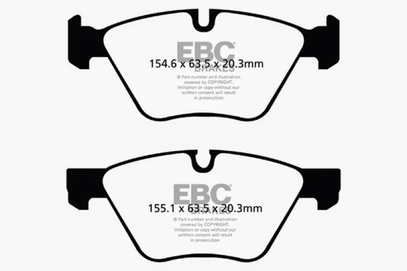 EBC 09+ BMW Z4 3.0 (E89) Redstuff Bremsbeläge vorne