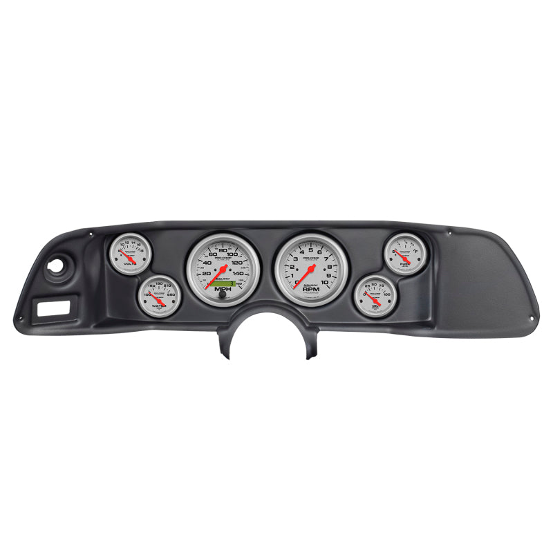 Autometer Ultra-Lite 70-78 Camaro Armaturenbrett-Kit, 6-teilig, Drehzahlmesser/MPH/Kraftstoff/Öl/WTMP/Volt