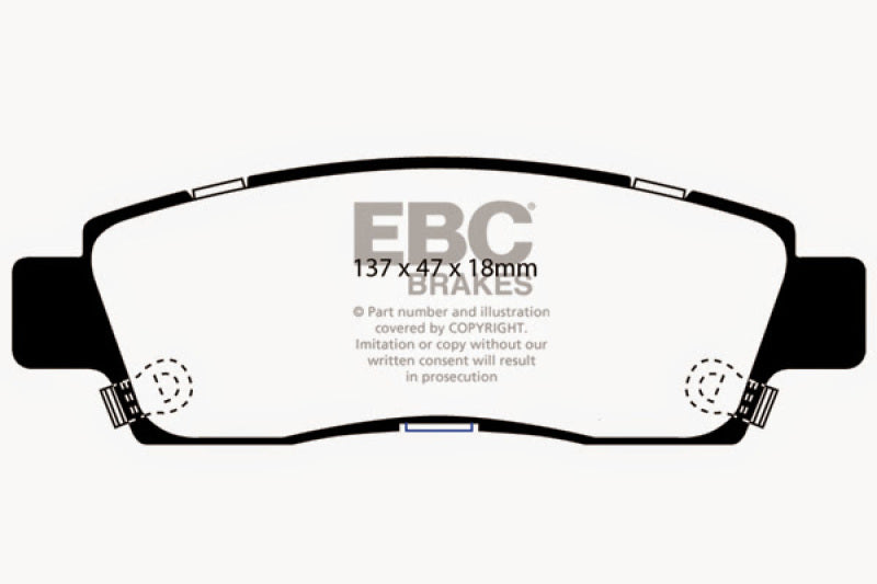 EBC 07+ Buick Enclave 3.6 Yellowstuff Bremsbeläge hinten