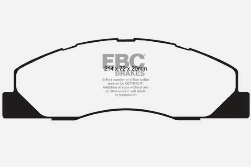 EBC 09-11 Dodge Ram 2500 Pick-up 5.7 2WD/4WD Yellowstuff Bremsbeläge vorne