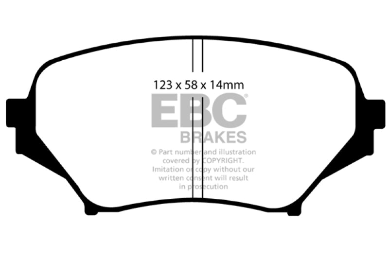 EBC 06-15 Mazda Miata MX5 2.0 Yellowstuff Bremsbeläge vorne