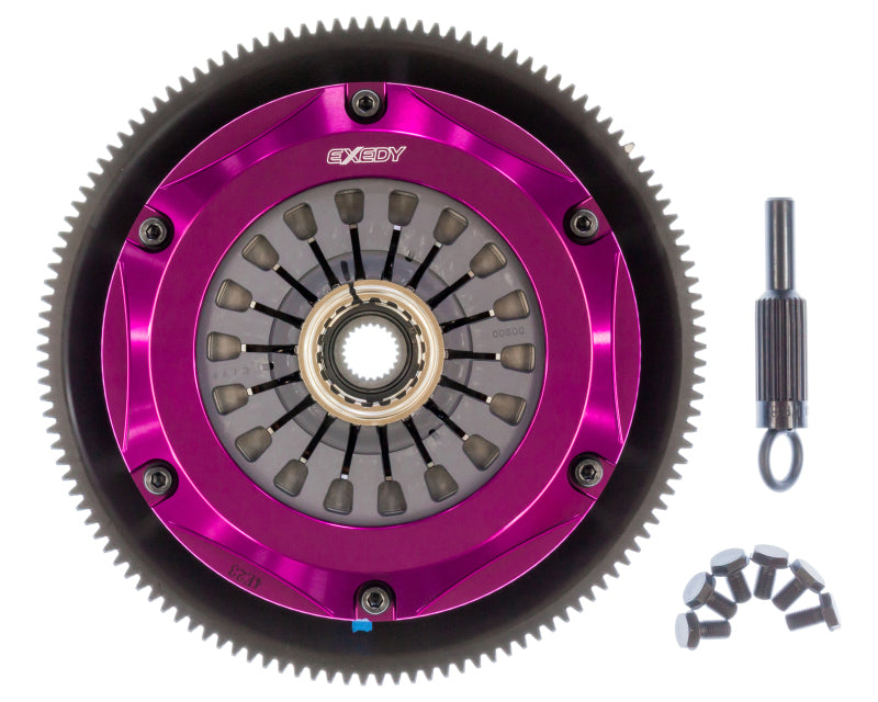 Exedy 1993–1995 Mazda RX-7 R2 Hyper Twin Keramik-Kupplung, gefederte Mittelscheibe, Zugtyp