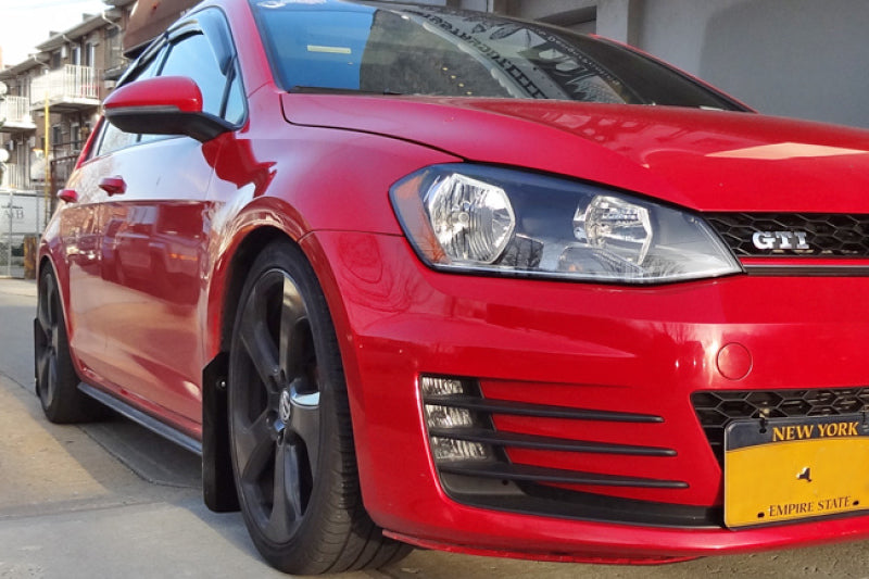 Rally Armor 15-21 MKVII VW Golf/GTI Schwarzer UR-Schmutzfänger mit grauem Logo