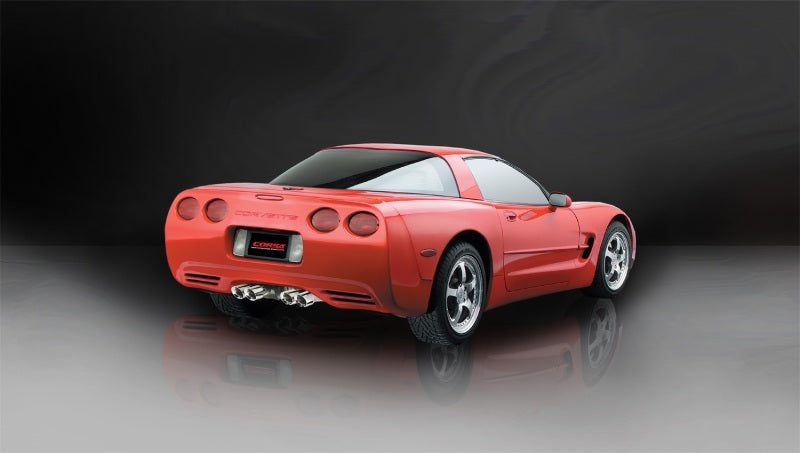 Corsa 1997–2004 Chevrolet Corvette C5 Z06 5,7 l V8, poliert, Xtreme Cat-Back + XO-Auspuff