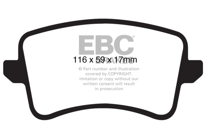 EBC 09-11 Audi A4 2.0 Turbo Ultimax2 Bremsbeläge hinten