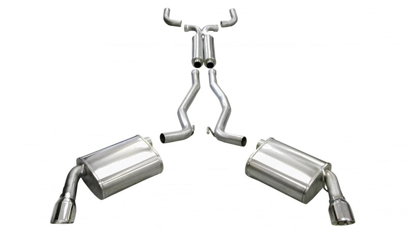 Corsa 2010–2015 Chevrolet Camaro Coupé SS 6,2 l V8 Auto poliert Sport Cat-Back + XO Auspuff