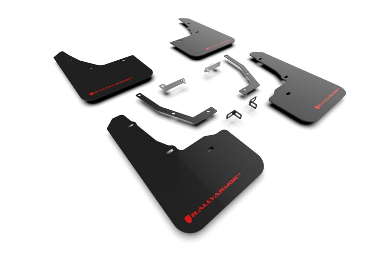 Rally Armor 2025 Subaru Forester Schwarzer UR-Schmutzfänger mit rotem Logo