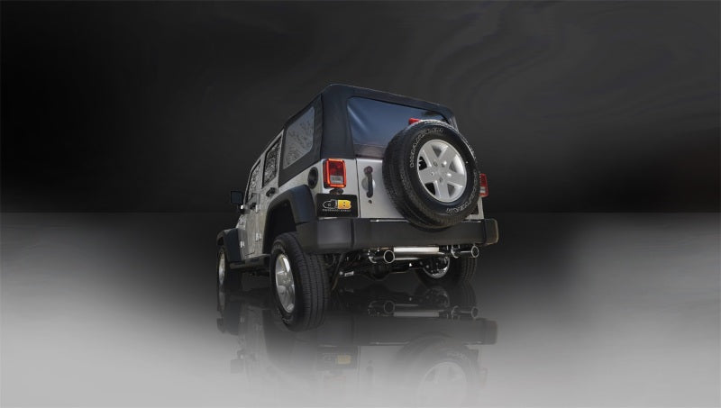 Corsa 2007–2011 Jeep Wrangler 3,8 l/12–14 Wrangler 3,6 l, polierter Sport-Axle-Back-Auspuff