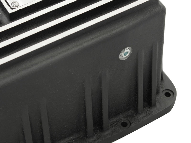 aFe Power Transmission Pan Schwarz, bearbeitet, 09–14 Ford 6R80 F-150 Trucks