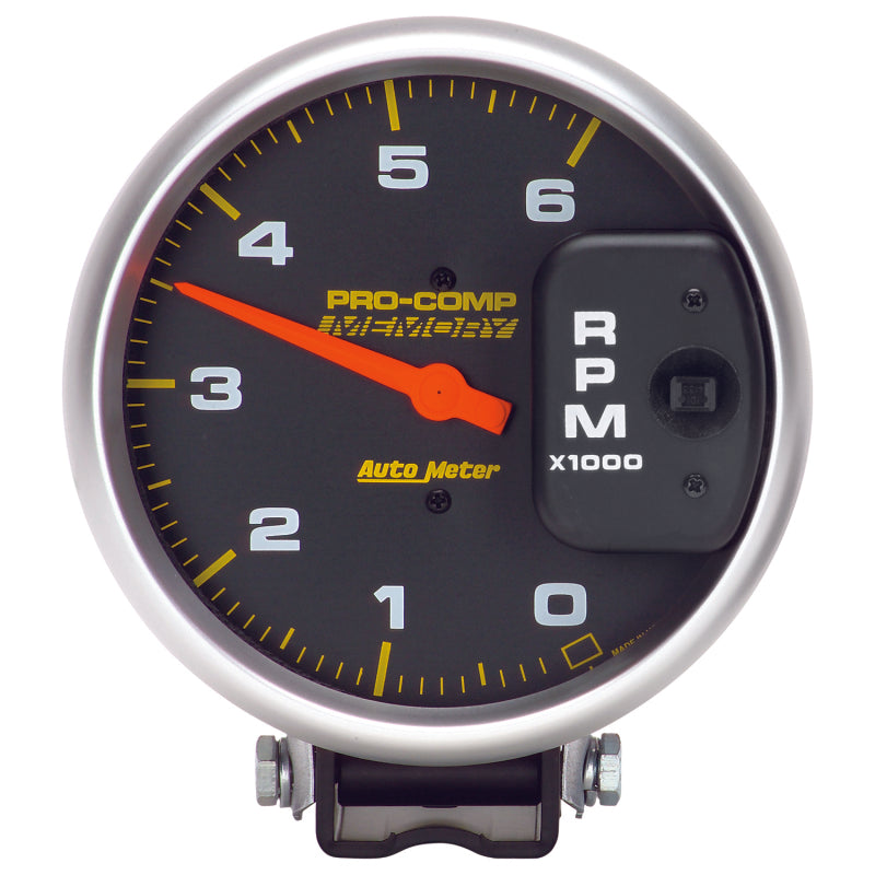 Autometer 5 Zoll Diesel 6000 U/min mit Speicher 4 Pulse Tachometer Sockelmontage