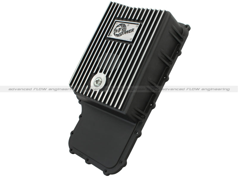 aFe Power Transmission Pan Schwarz bearbeitet 11-14 Ford 6R140 Trucks V8 6,7 l (td)