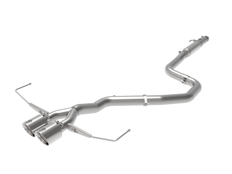 aFe Takeda Auspuff Cat-Back 19–20 Hyundai Veloster 304SS polierter Doppelrohrauspuff