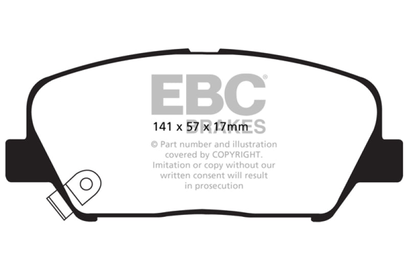 EBC 09+ Hyundai Genesis Coupé 2.0 Turbo Redstuff Bremsbeläge vorne