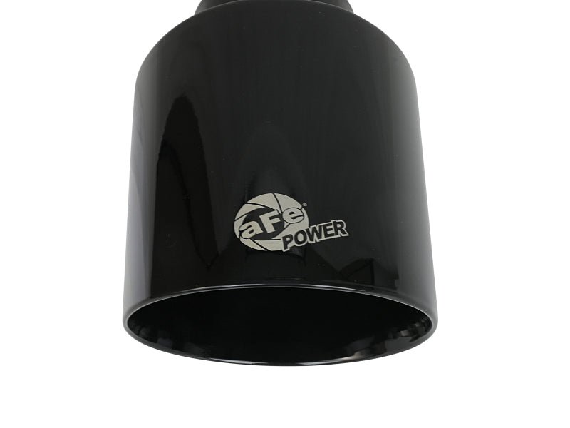 aFe Takeda 409 SS Clamp-On Auspuffblende 2,5 Zoll Einlass / 4,5 Zoll Auslass / 7 Zoll L – Schwarz