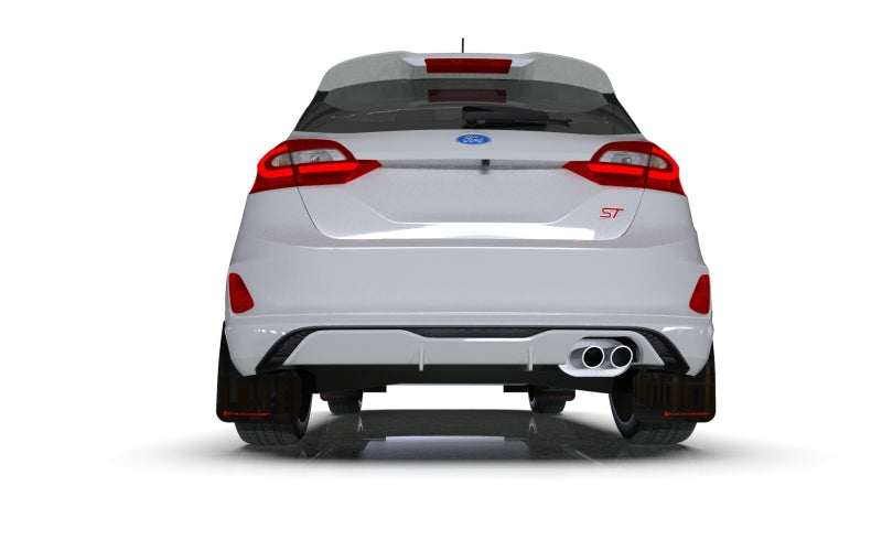 Rally Armor 18-23 Ford Fiesta ST MK8 Roter UR-Schmutzfänger mit schwarzem Logo