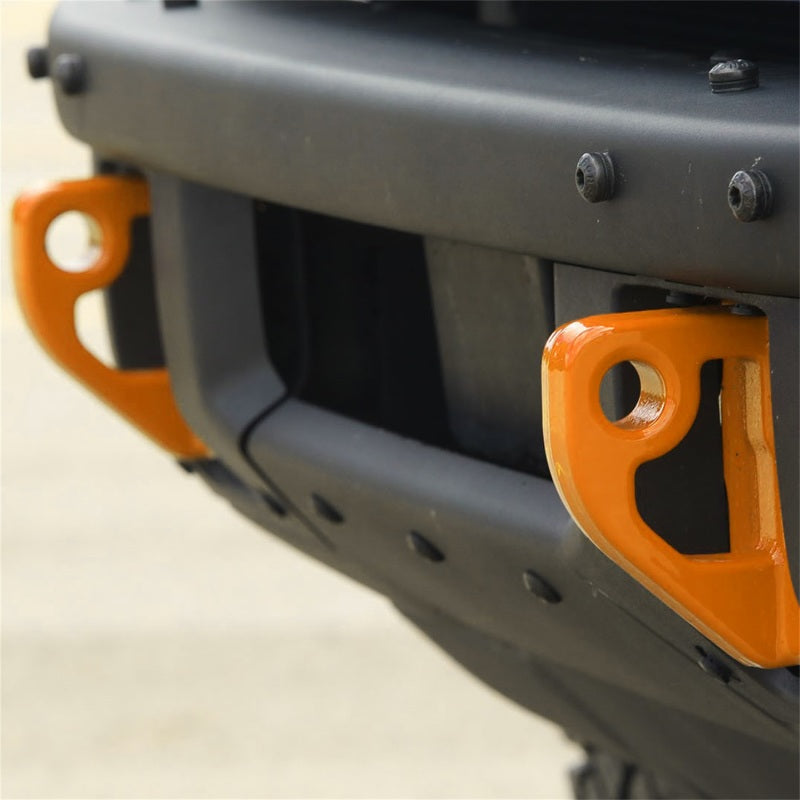 Ford Racing 2021+ Bronco Abschlepphaken für Frontstoßstange – Orange (Paar)