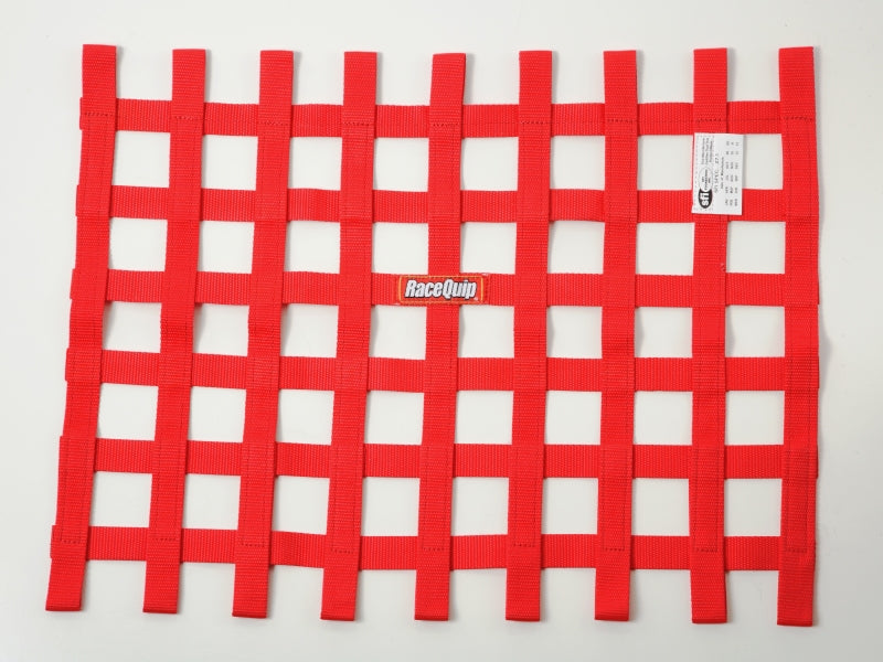RaceQuip SFI-Fensterbandnetz, rot, 45,7 cm H x 61,4 cm B