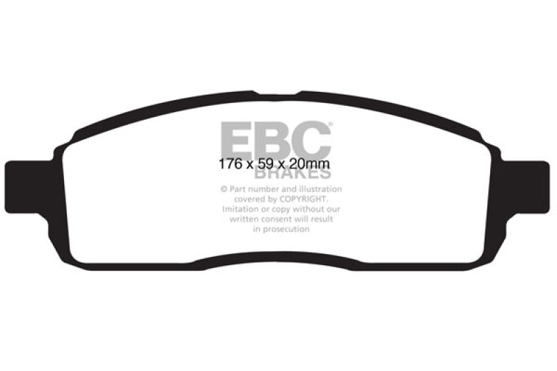 EBC 09 Ford F150 4.6 (2WD) 6-Loch Yellowstuff Bremsbeläge vorne
