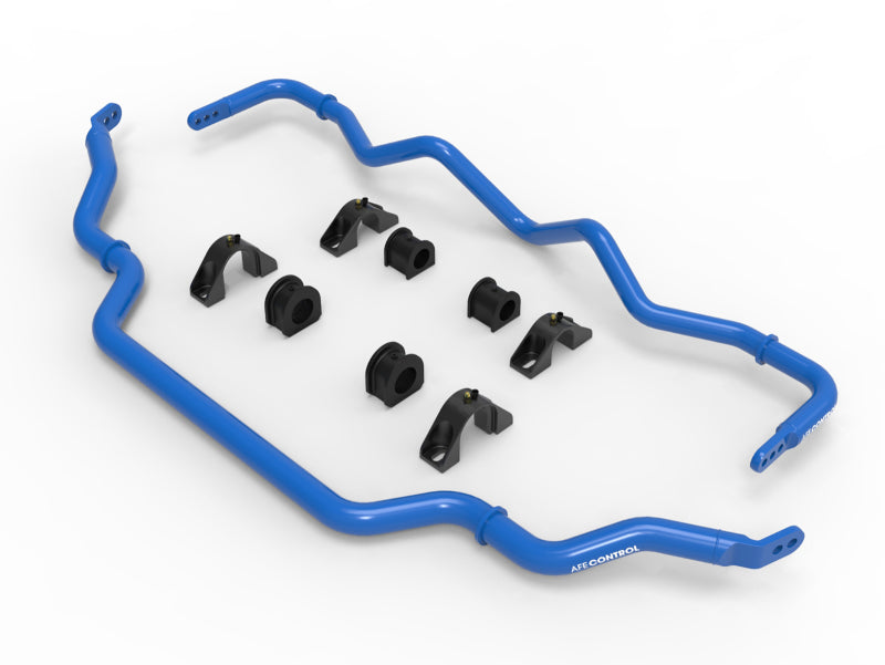 aFe 09–20 Nissan 370Z V6-3,7 l Stabilisator-Set vorne und hinten, blau