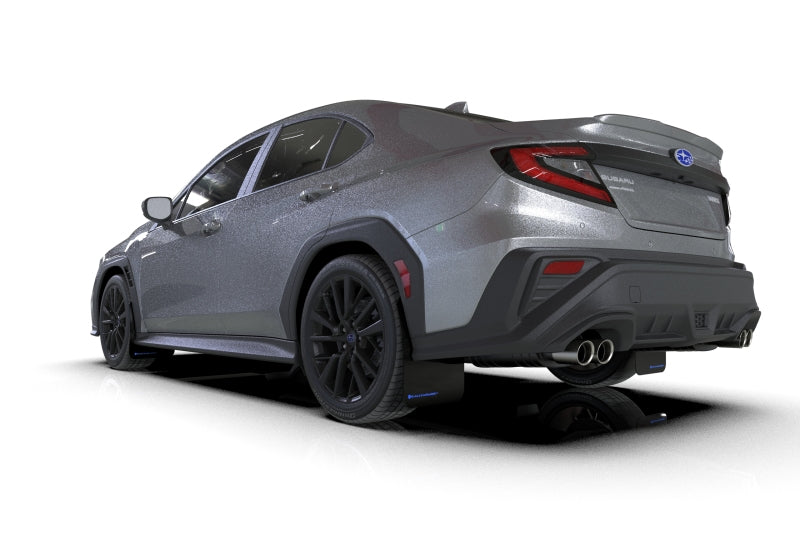 Rally Armor 22-25 Subaru WRX Schwarzer UR-Schmutzfänger mit blauem Logo