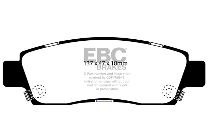 EBC 07+ Buick Enclave 3.6 Yellowstuff Bremsbeläge hinten