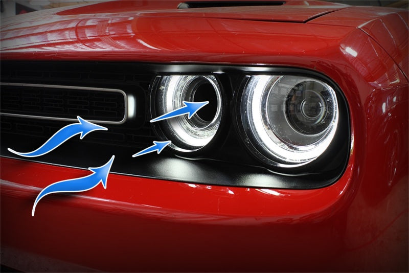 aFe Momentum GT Dynamische Lufthutze aus Karbonfaser, 15–18 Dodge Challenger V6-3,6 l/V8-5,7 l/6,4 l HEMI