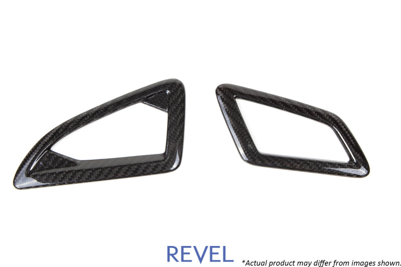 Revel GT Dry Carbon Defroster-Verzierung (links und rechts) 16-18 Honda Civic – 2 Stück