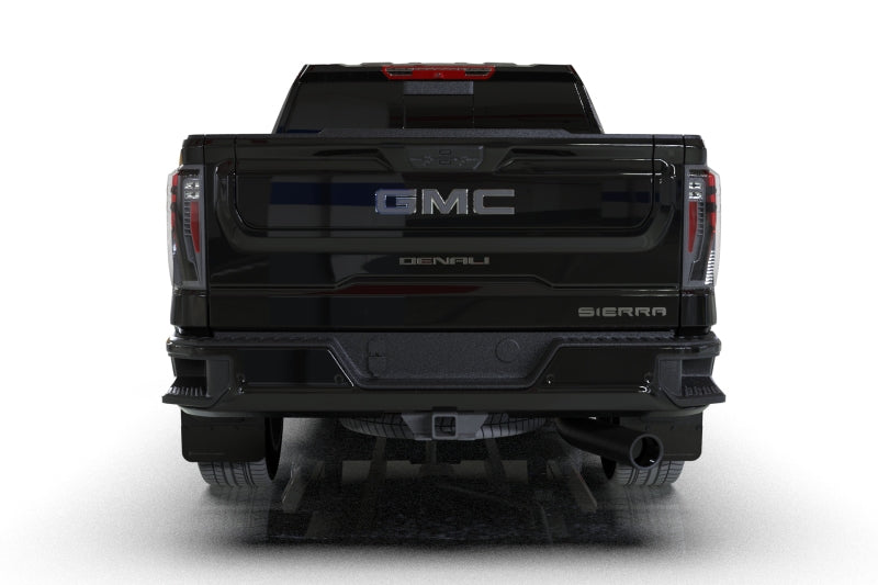 Rally Armor 20–25 GMC Sierra 2500/3500 HD Denali Schwarzer Schmutzfänger mit Metallic-Schwarz-Logo